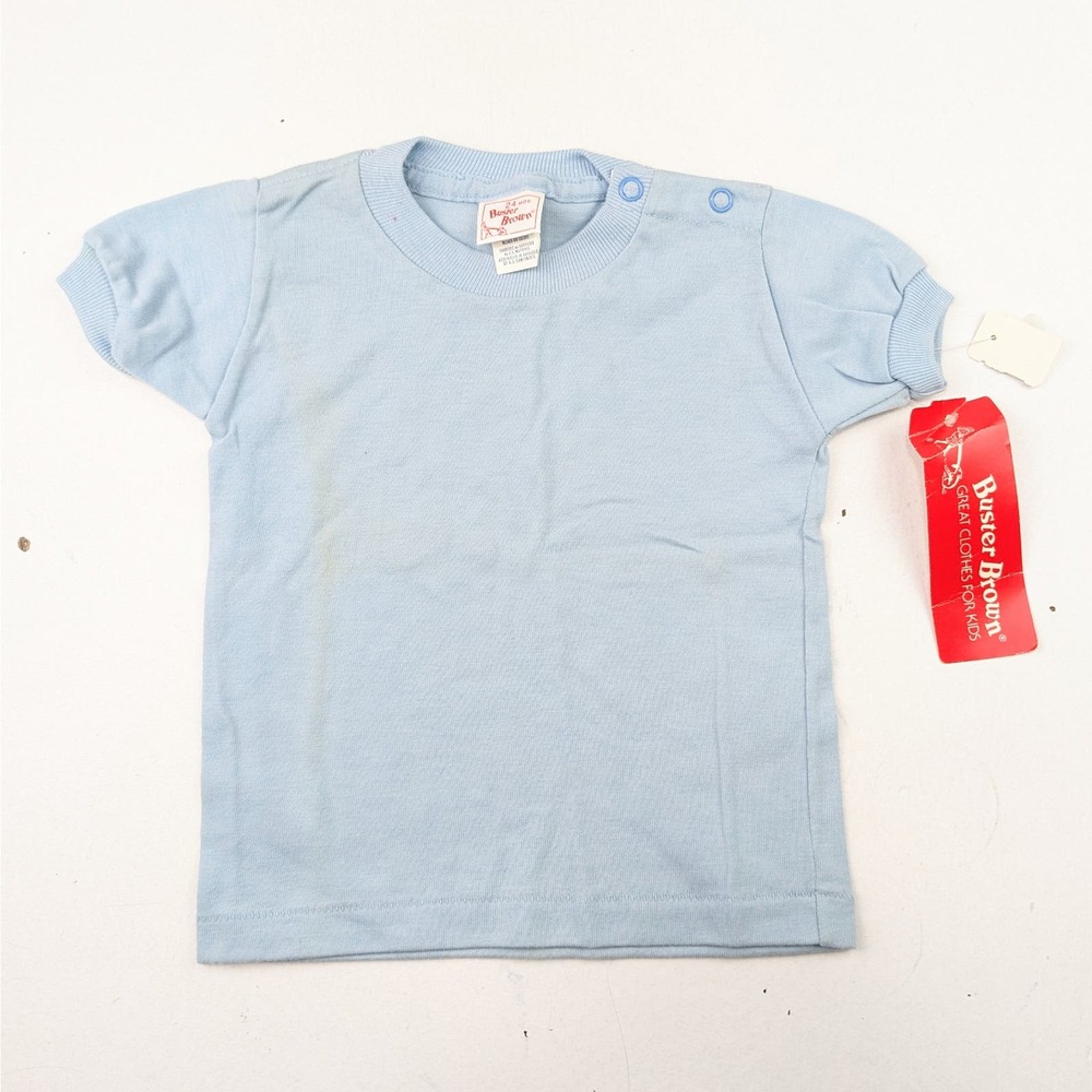 Vintage Buster Brown Light Blue Tee